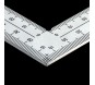 Угольник плоский Shinwa, 500 х 250мм, матовый